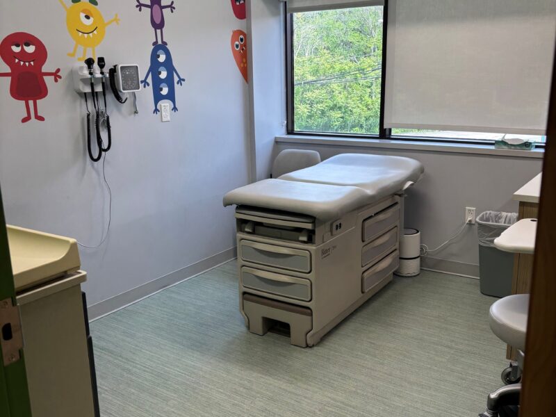 Woburn pediatric office, exam room characters