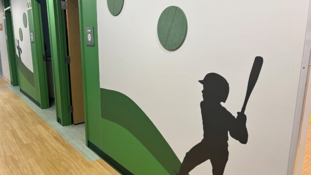 Woburn pediatric office, green summer hall