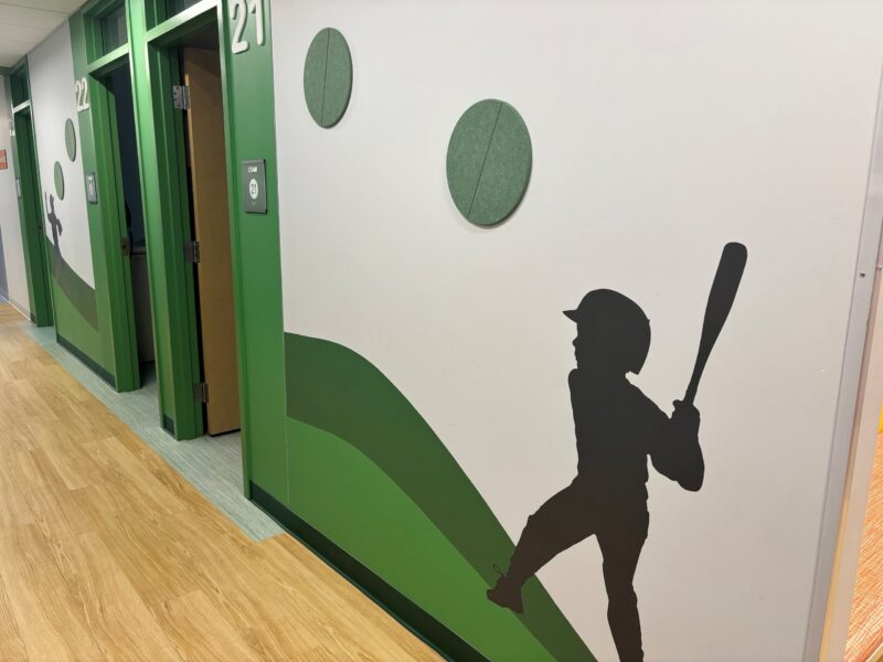 Woburn pediatric office, green summer hall