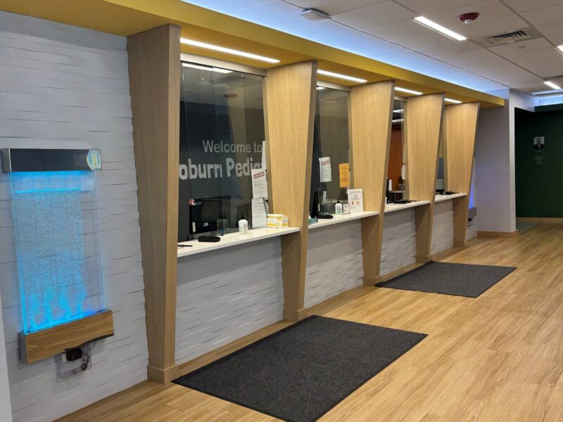 Woburn pediatric office, wob waiting room