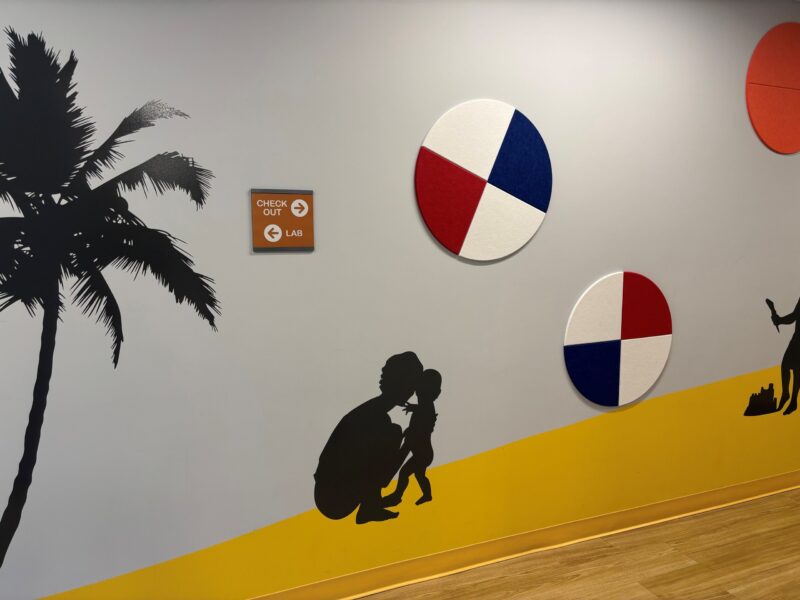 Woburn pediatric office, yellow beach